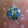 A closeup of the 25mm badge