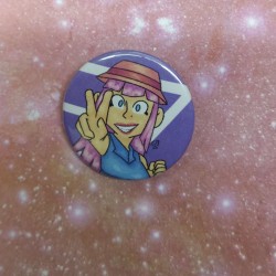 A closeup of the 25mm badge