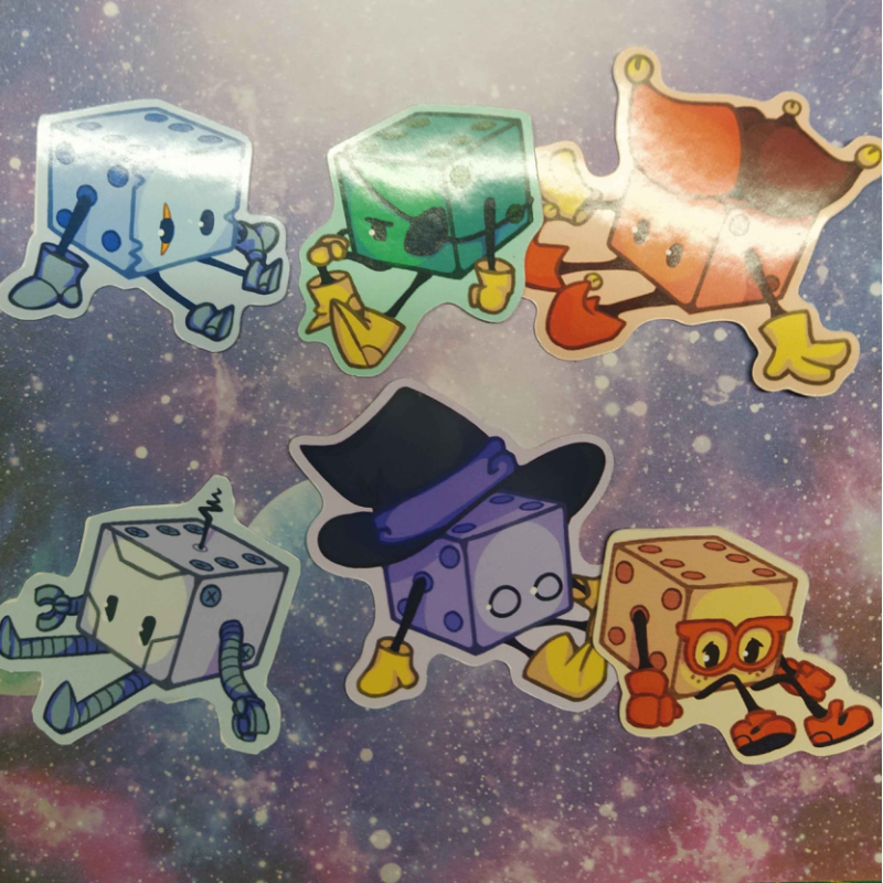 Dicey Dungeons Contestants Stickers