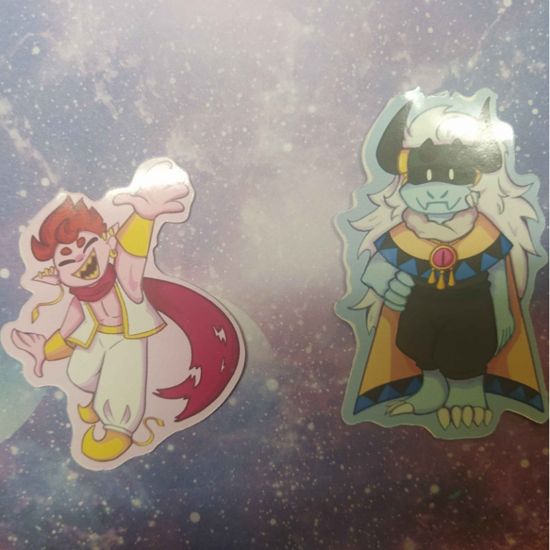 Kore and Rooster Stickers
